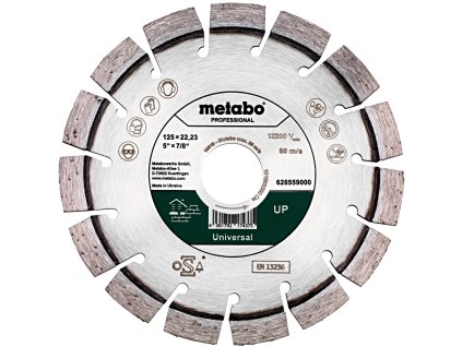 METABO 125x22.23mm DIA řezný kotouč "UP"