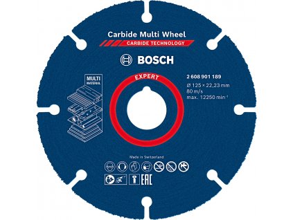 BOSCH Expert 125x22,23mm univerzální řezný kotouč Carbide Multi Wheel