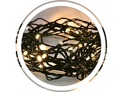 SOLIGHT 1V05-WW LED vánoční řetěz, 500 LED, 50m, přívod 5m, IP44, teplá bílá
