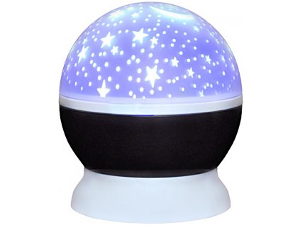 SOLIGHT 1V220 LED projekční koule, multicolor, 9 režimů, otáčení, USB, 4x AAA