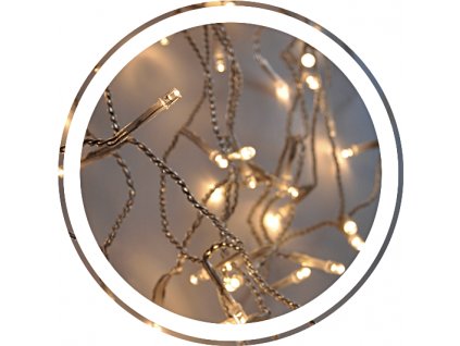 SOLIGHT 1V401-WW LED vánoční závěs, rampouchy, 360 LED, 9m x 0,7m, přívod 6m, venkovní, teplé bílé světlo