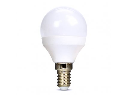 SOLIGHT WZ425-1 LED žárovka, miniglobe, 8W, E14, 3000K, 720lm, bílé provedení
