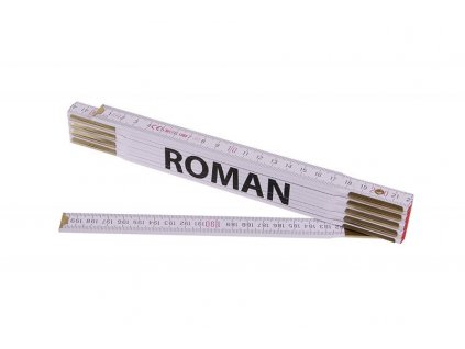 FESTA Metr skládací 2m ROMAN (PROFI, bílý, dřevo)