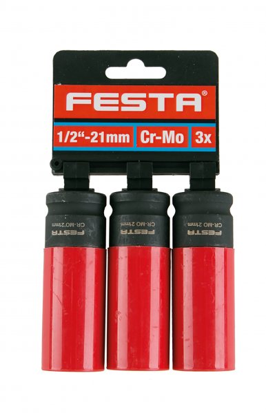 FESTA Hlavice na kola CrMo 1/2" 21mm 3x