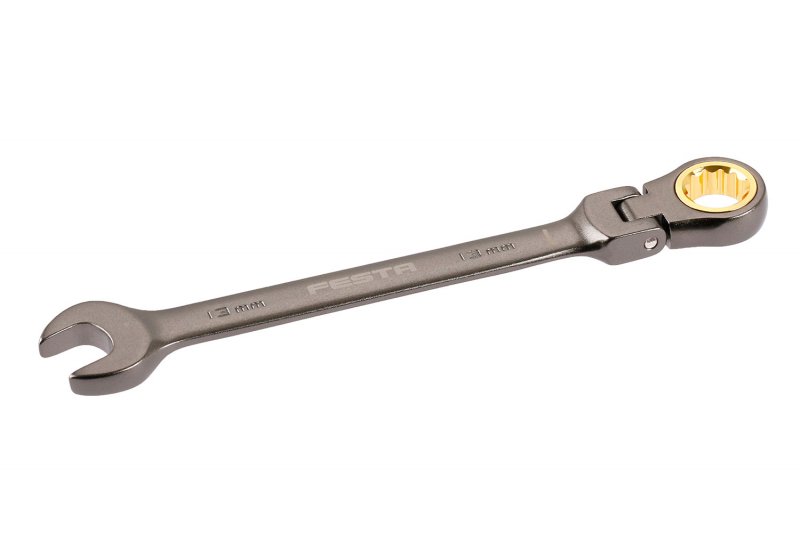 Levně FESTA Klíč ráčnový kloubový CrV 13mm 72T