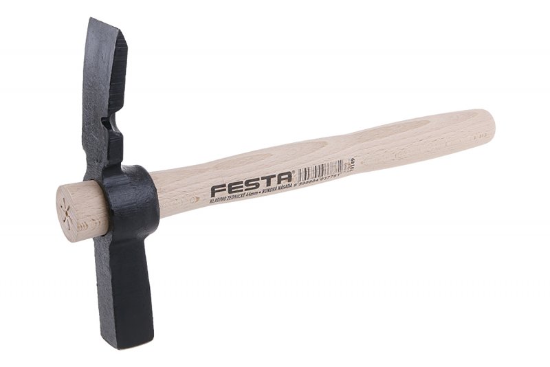 Levně FESTA Kladivo zednické 44mm s vytahovákem 30cm násada dřevo