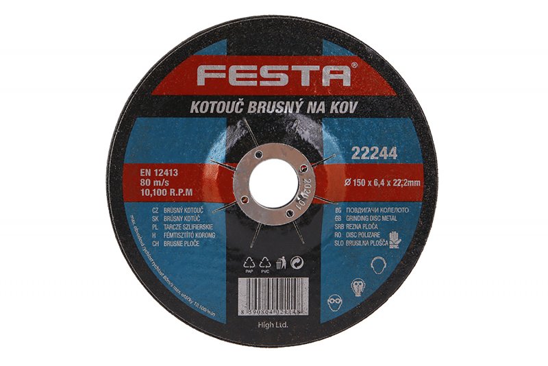 FESTA Kotouč brusný na kov 150x6,4x22,2mm