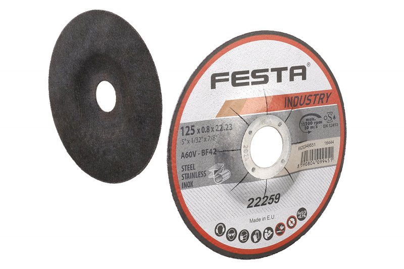 Levně FESTA Kotouč řezný INDUSTRY na kov 125x0,8x22,2mm