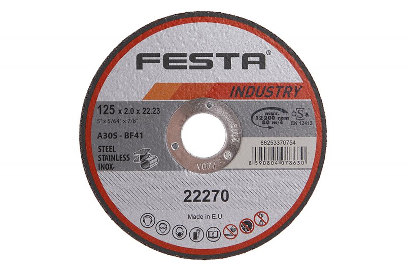 FESTA Kotouč řezný INDUSTRY na kov 125x2x22,2mm