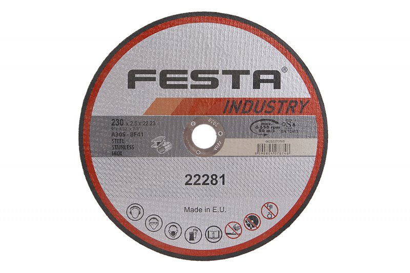 FESTA Kotouč řezný INDUSTRY na kov 230x2,5x22,2mm