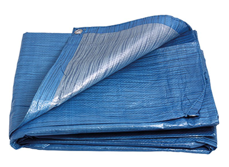 Levně FESTA PE plachta zakrývací 3x5m 70g/1m2 modro-stříbrná