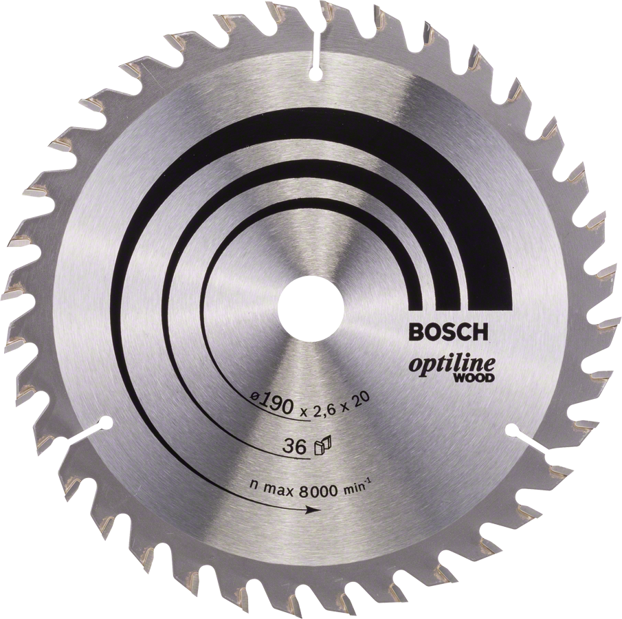 BOSCH Optiline Wood kotouč na dřevo 190x20mm (36Z)