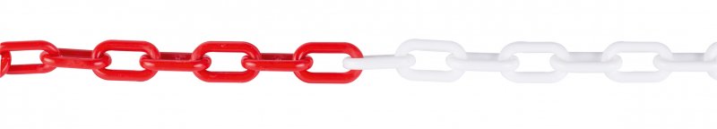 FESTA Řetěz plastový 5,5mmx25m červeno-bílý