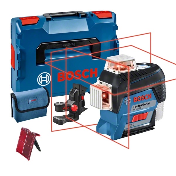 BOSCH GLL 3-80 C Křížový laser + BM1