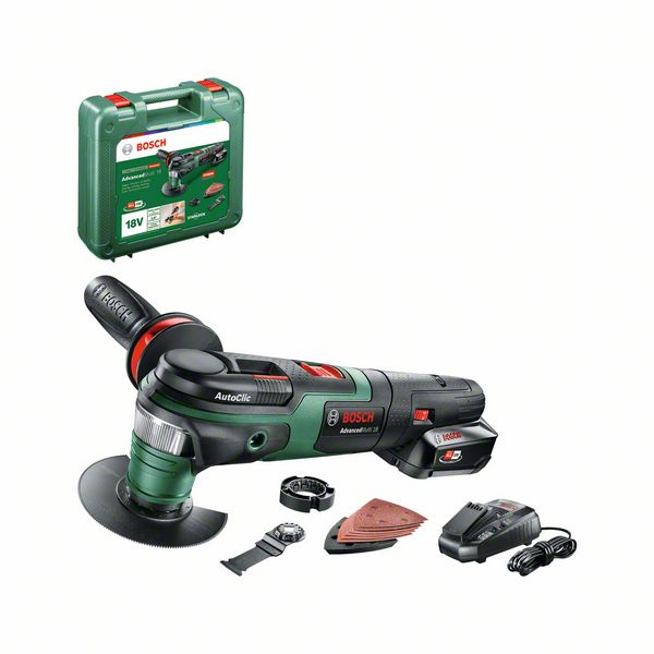 Levně BOSCH AdvancedMulti 18 Set (1x2,5 Ah) aku multifunkční nářadí