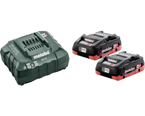 METABO Basic-Set LiHD akumulátor 18V (2x4,0 Ah) a nabíječka ASC 55