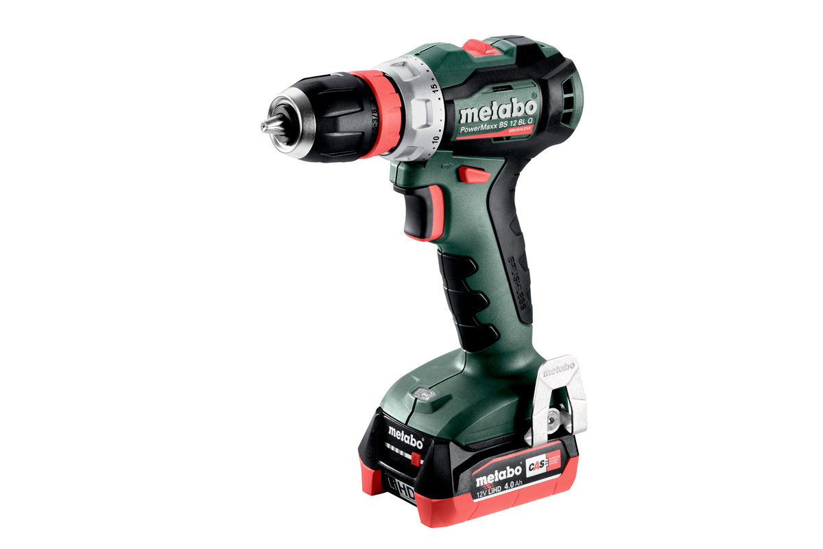 METABO PowerMaxx BS 12 BL Q 12V (2x4Ah) aku vrtací šroubovák