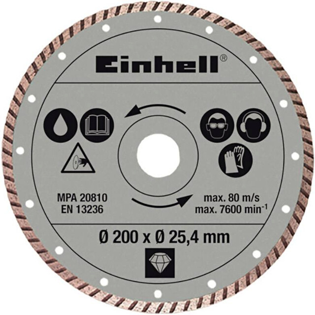 EINHELL 200x25,4mm DIA turbo kotouč na obklady