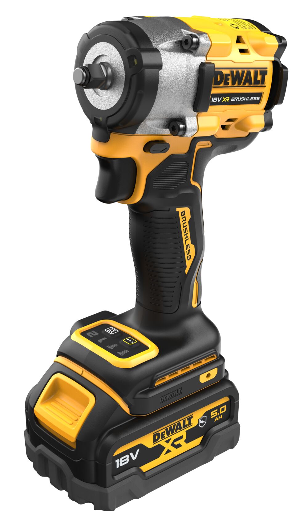 DeWALT DCF923P2G 18V (2x5Ah) rázový utahovák 3/8" s pojistným kroužkem