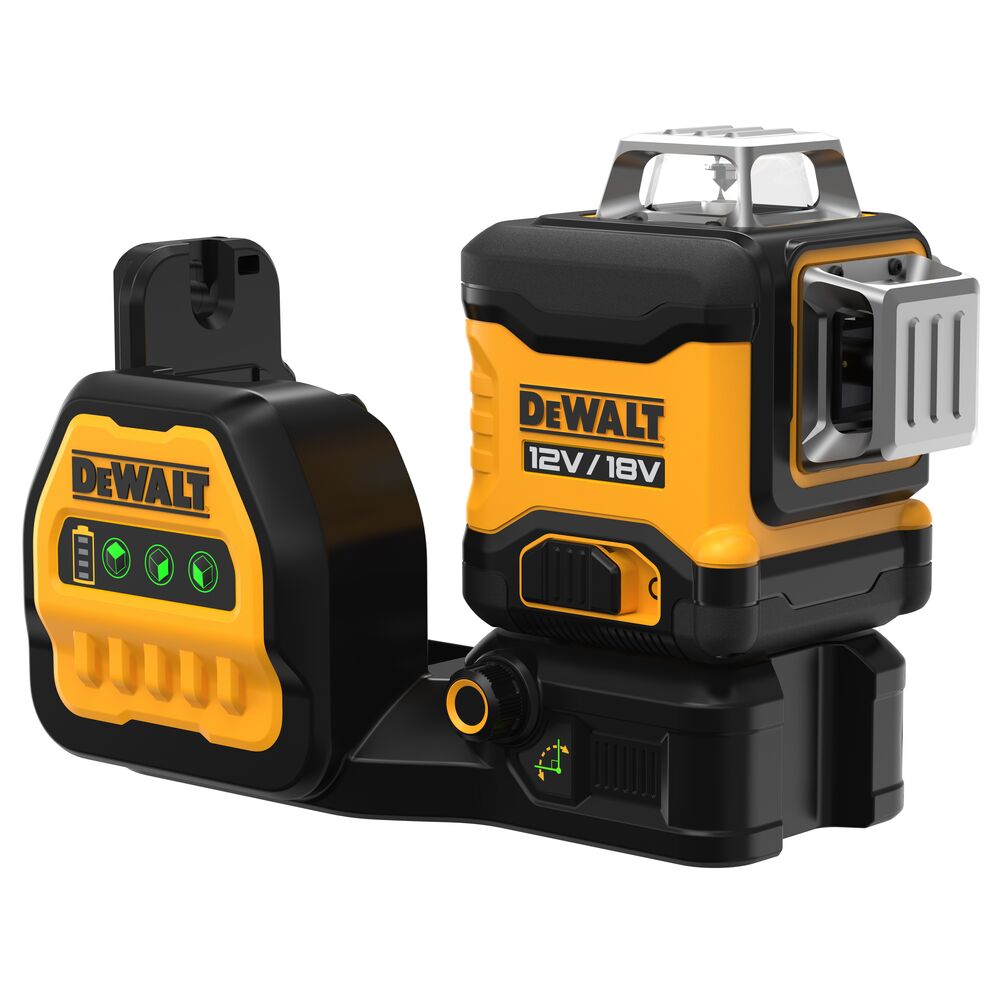 Levně DeWALT DCE089NG18 12V/18V (verze bez aku) zelený křížový laser 3 x 360°