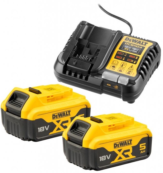 DeWALT DCB1104P2 XR Sada aku 18V (2x5Ah) + nabíječka