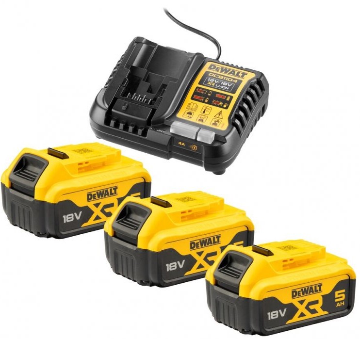 DeWALT DCB1104P3 XR Sada aku 18V (3x5Ah) + nabíječka