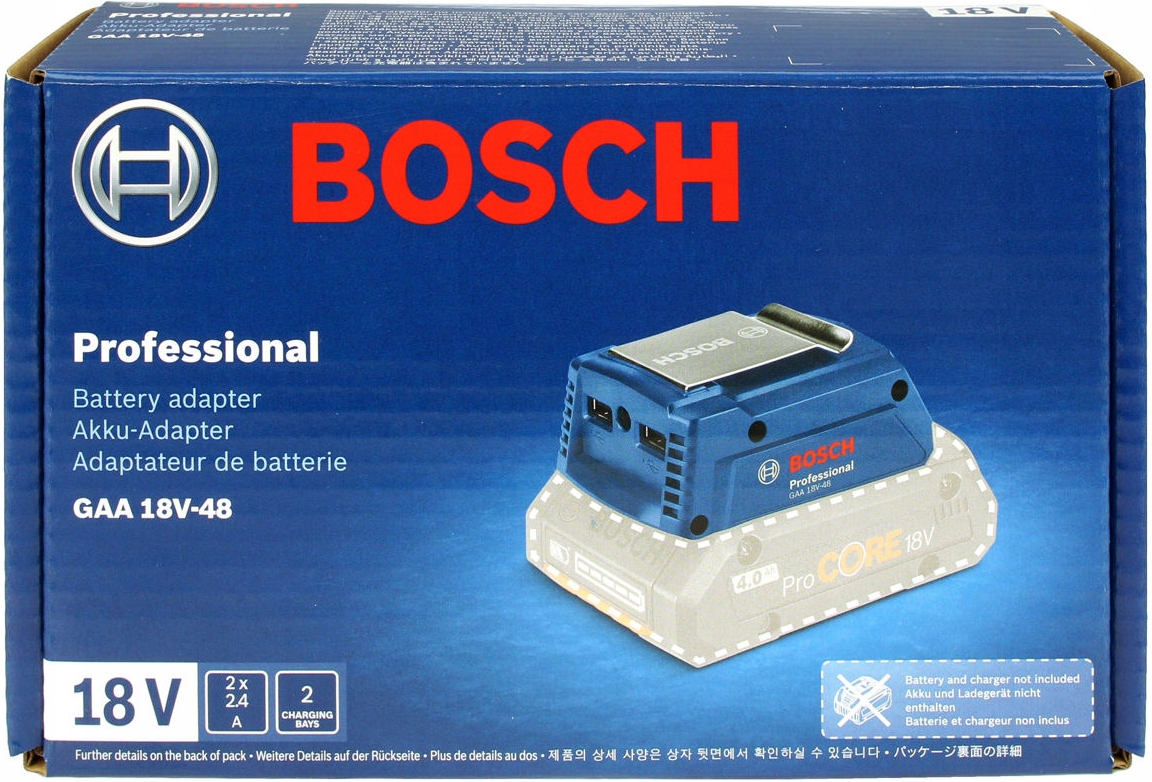 BOSCH GAA 18V-48 USB adaptér / nabíječka Obrázek
