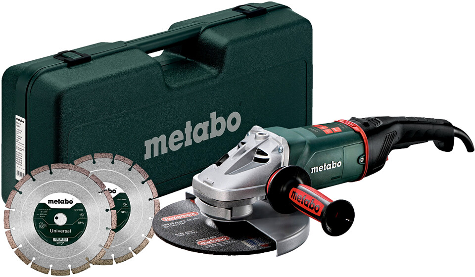 Levně METABO WE 24-230 MVT Set úhlová bruska 230mm + sada DIA kotoučů + kufr