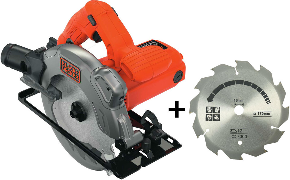 BLACK+DECKER BLACK and DECKER CS1250LA kotoučová pila + kotouč navíc