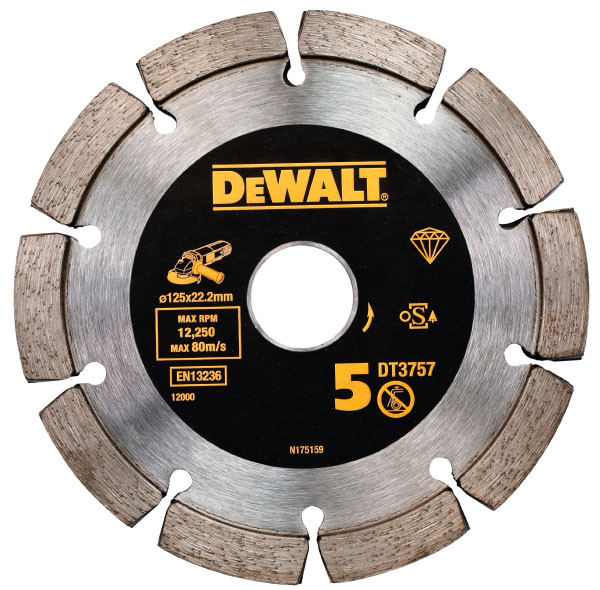 Levně DeWALT DT3757 125x22,23mm diamantový kotouč pro drážkovací frézy