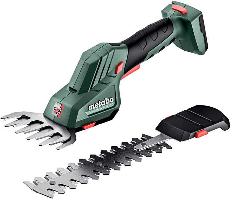 Levně METABO PowerMaxx SGS 12 Q (verze bez aku) 12V aku nůžky na trávu/keře + kufr metaBOX