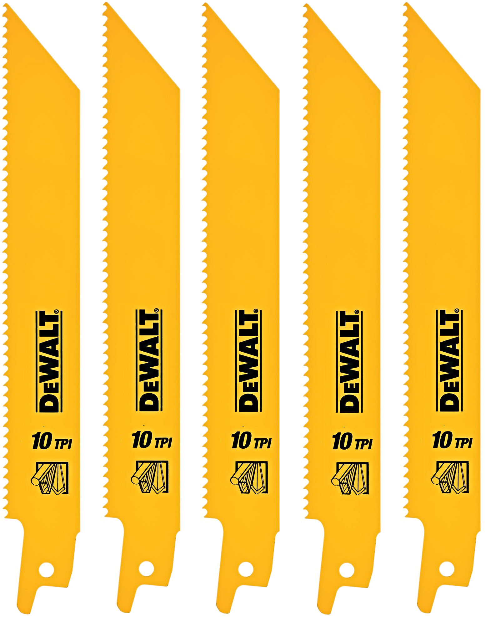 Levně DeWALT DT2345 demoliční plátek na dřevo s hřebíky, 152 mm (5 ks)