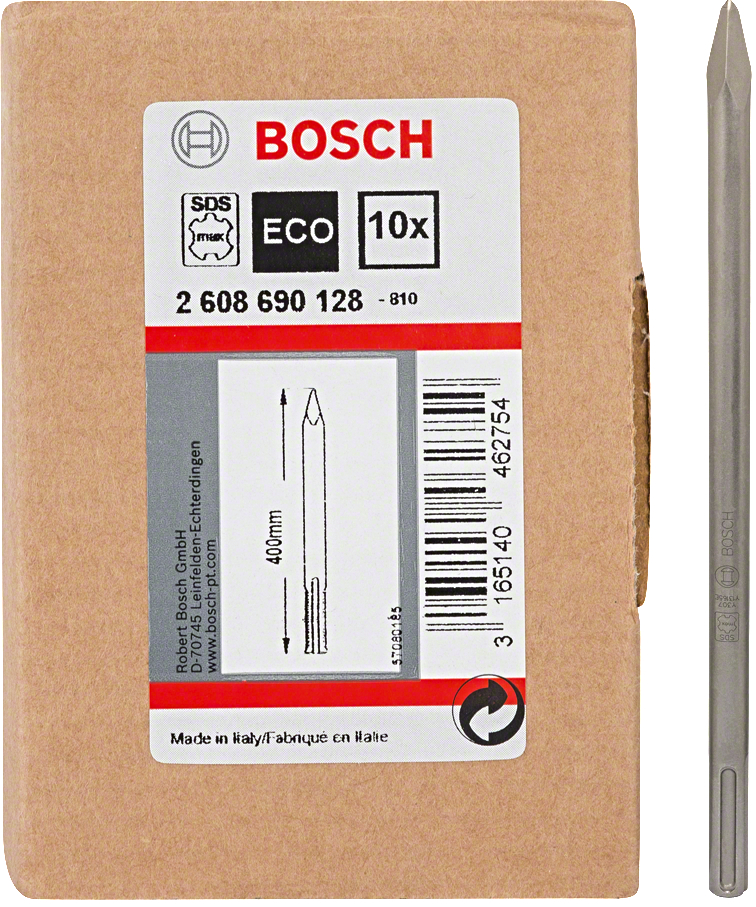 BOSCH sada špičatých sekáčů SDS-max ECO (400 mm), 10 ks