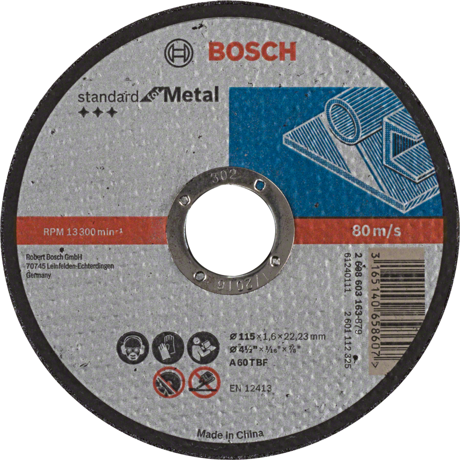 Levně BOSCH Standard for Metal řezný kotouč 115mm (2.5 mm)