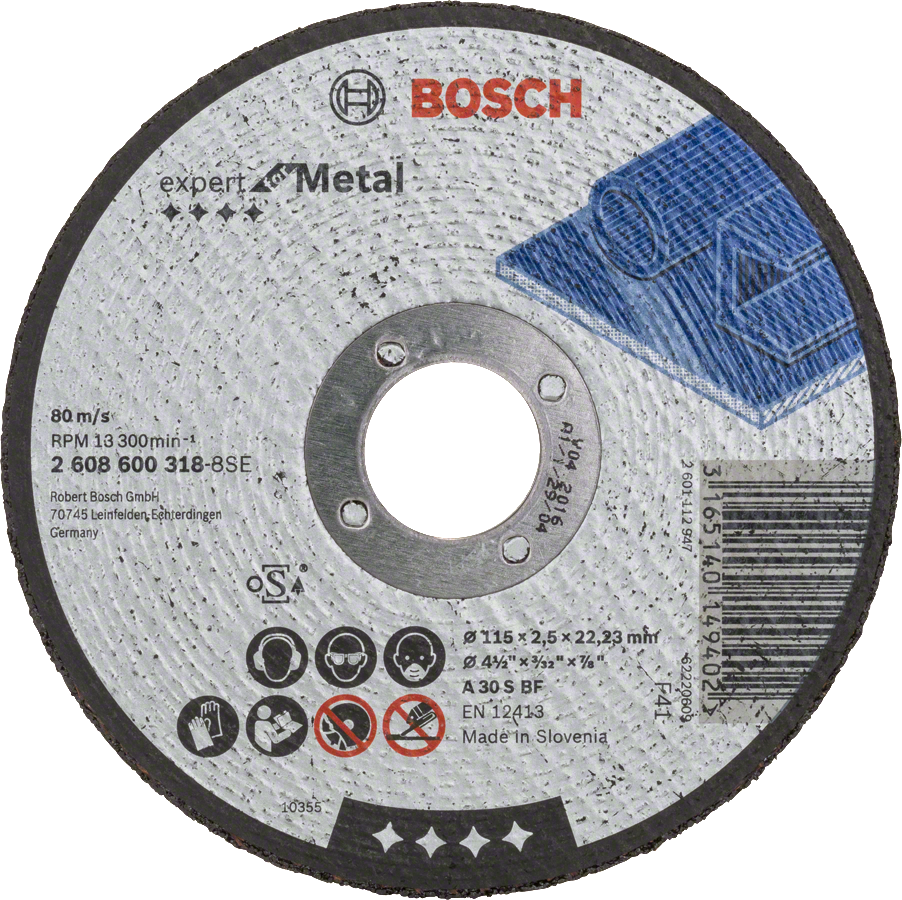 Levně BOSCH Expert for Metal rovný dělící kotouč na kov 115mm (2.5 mm)