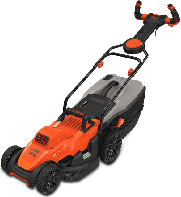 Levně BLACK+DECKER BEMW461ES 1400W elektrická sekačka s naklápěcí rukojetí EasySteer