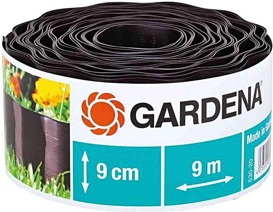 GARDENA 530-20 hnědá obruba záhonů o délce 9 m (9 cm)