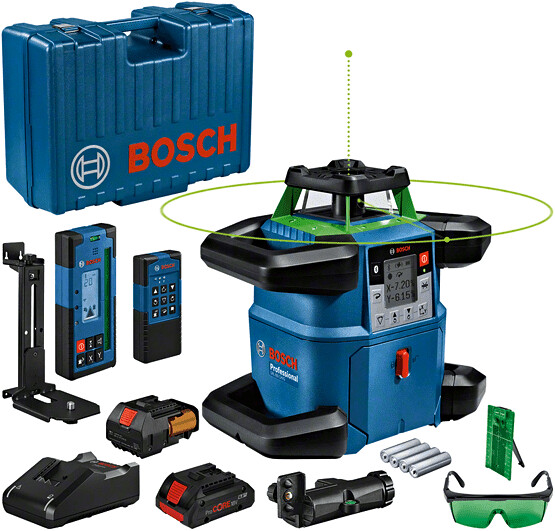 BOSCH GRL 650 CHVG zelený rotační laser