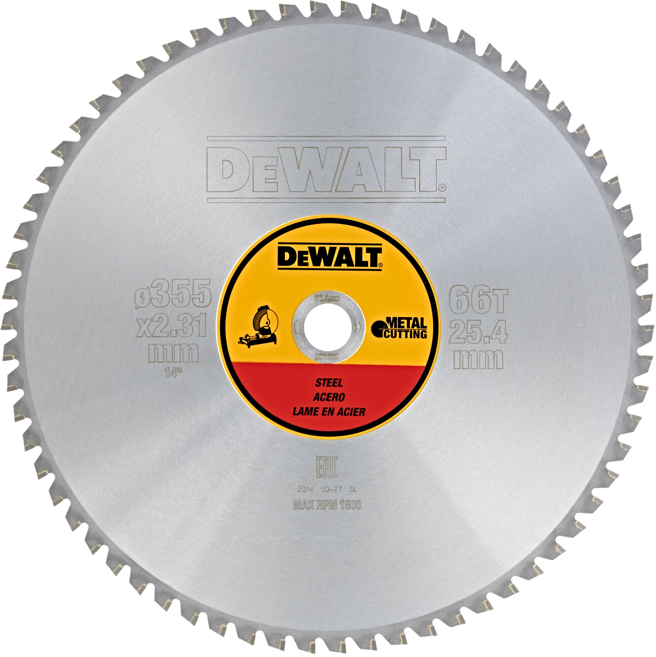 DeWALT DT1926 355x25mm (66Z)pilový kotouč na ocel