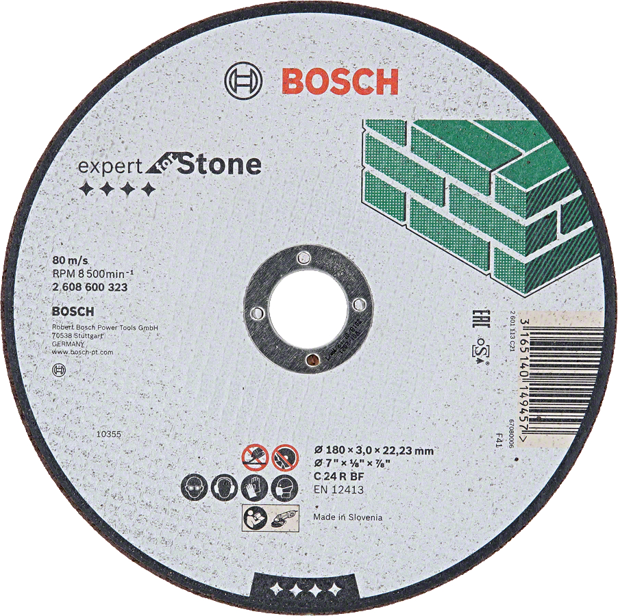 Levně BOSCH Expert for Stone dělící kotouč na kámen 180mm (3 mm)