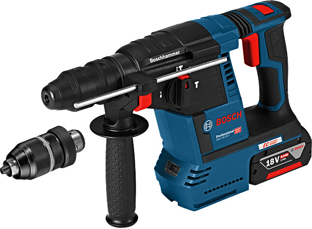 BOSCH GBH 18V-26 F (2x6Ah) aku kombinované kladivo + výměnné sklíčidlo