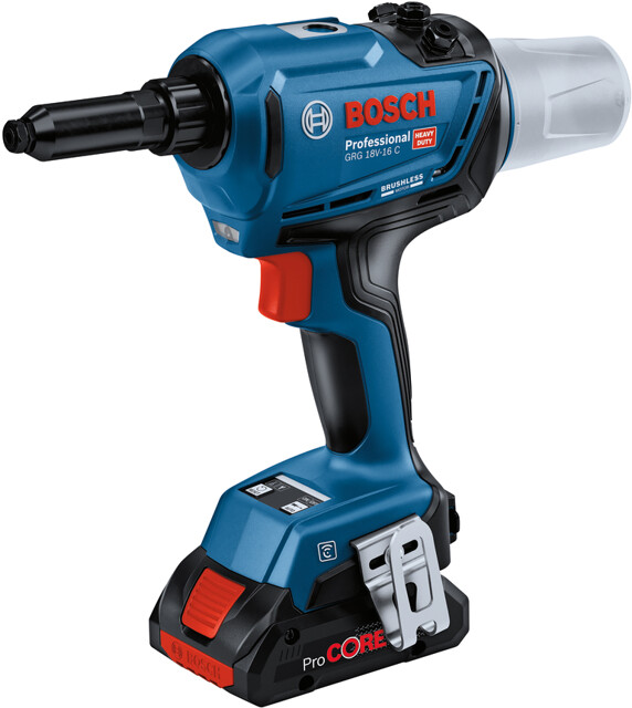 Levně BOSCH GRG 18V-16 C (2x4Ah) aku nýtovací pistole