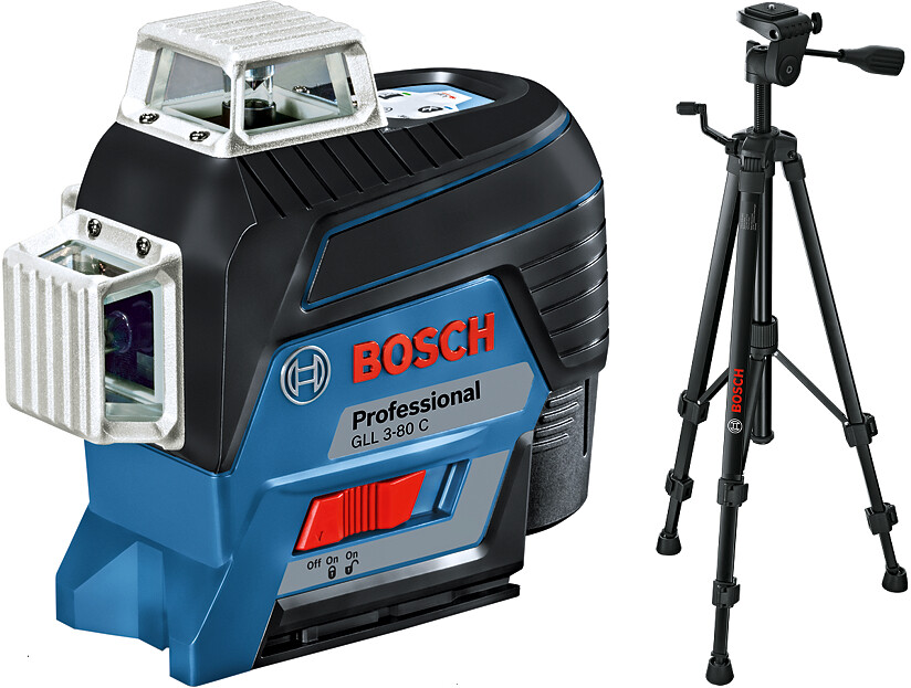 Levně BOSCH GLL 3-80 C křížový laser (3x360°) + stativ