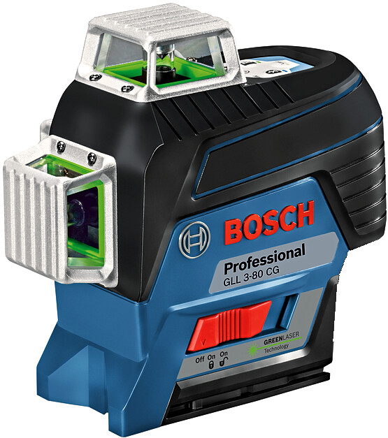 BOSCH GLL 3-80 CG (verze bez aku) 3x360 křížový laser