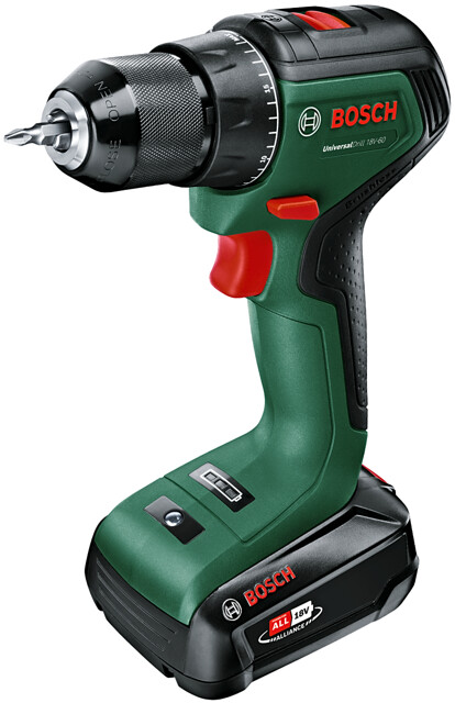 Levně BOSCH UniversalDrill 18V-60 (1x2Ah) 18V bezuhlíková aku vrtačka Power for ALL