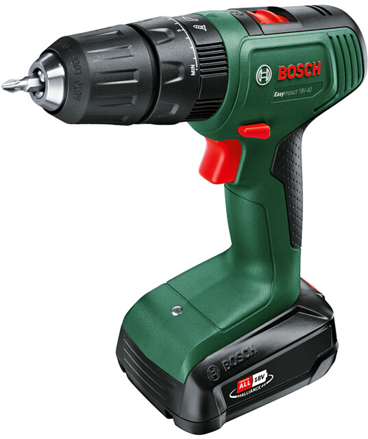 Levně BOSCH EasyImpact 18V-40 (1x1,5Ah) aku příklepová vrtačka