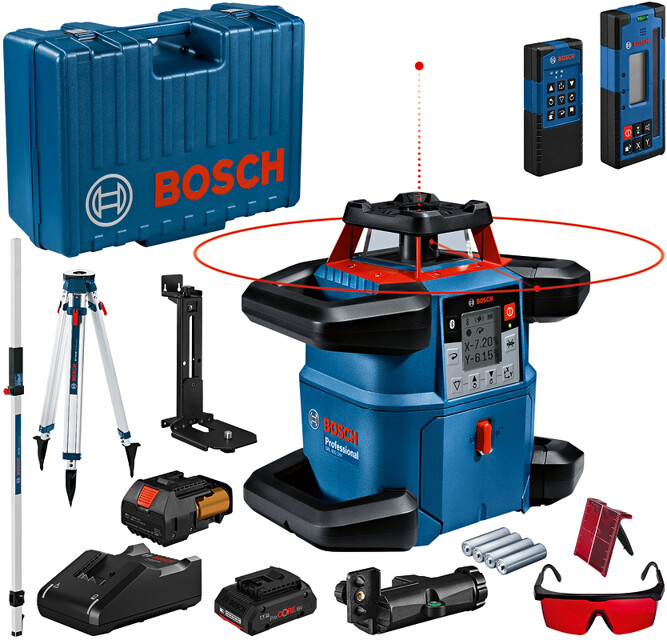 BOSCH GRL 600 CHV rotační laser se stativem