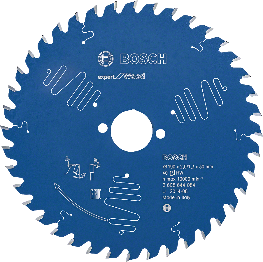 Levně BOSCH 190x30mm (40Z) pilový kotouč na dřevo Expert for Wood - 2608644084