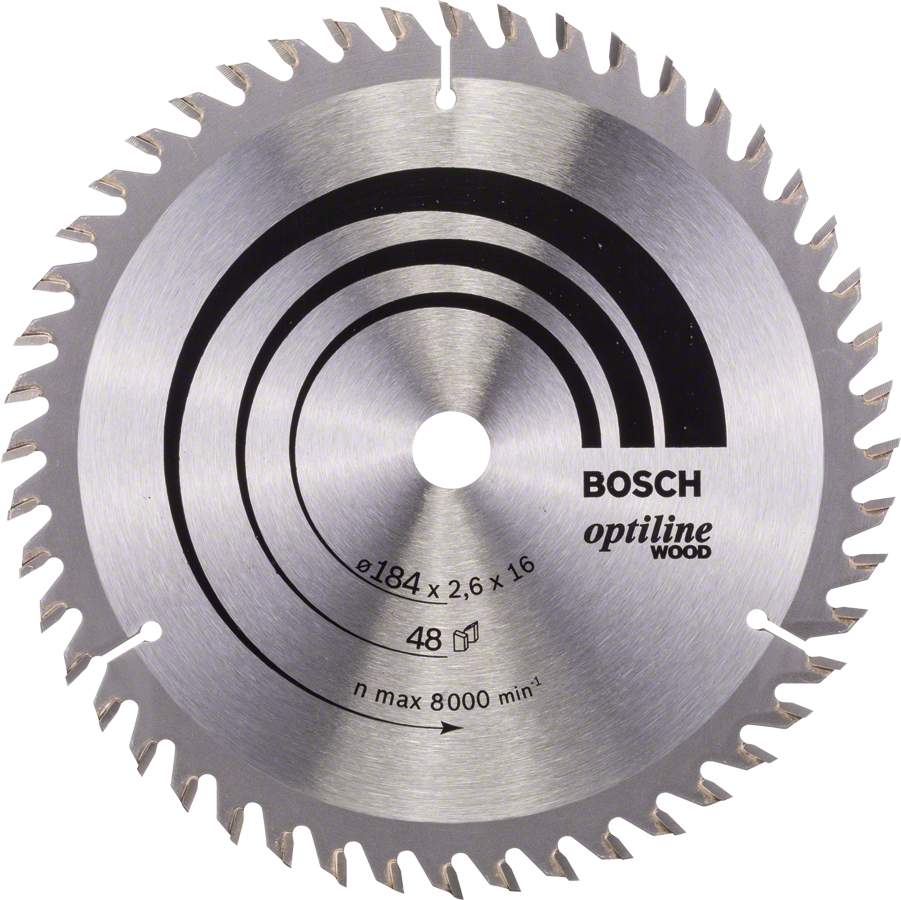 Levně BOSCH Optiline Wood kotouč na dřevo 184x16mm (48Z)