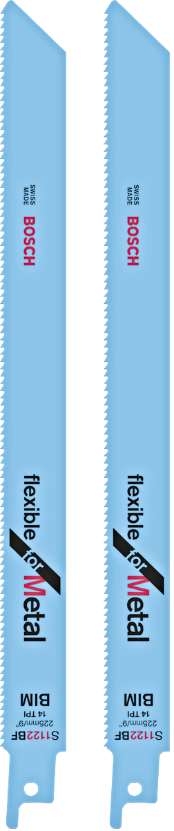 BOSCH S 1122 BF pilový list na kov 225mm (2 ks)